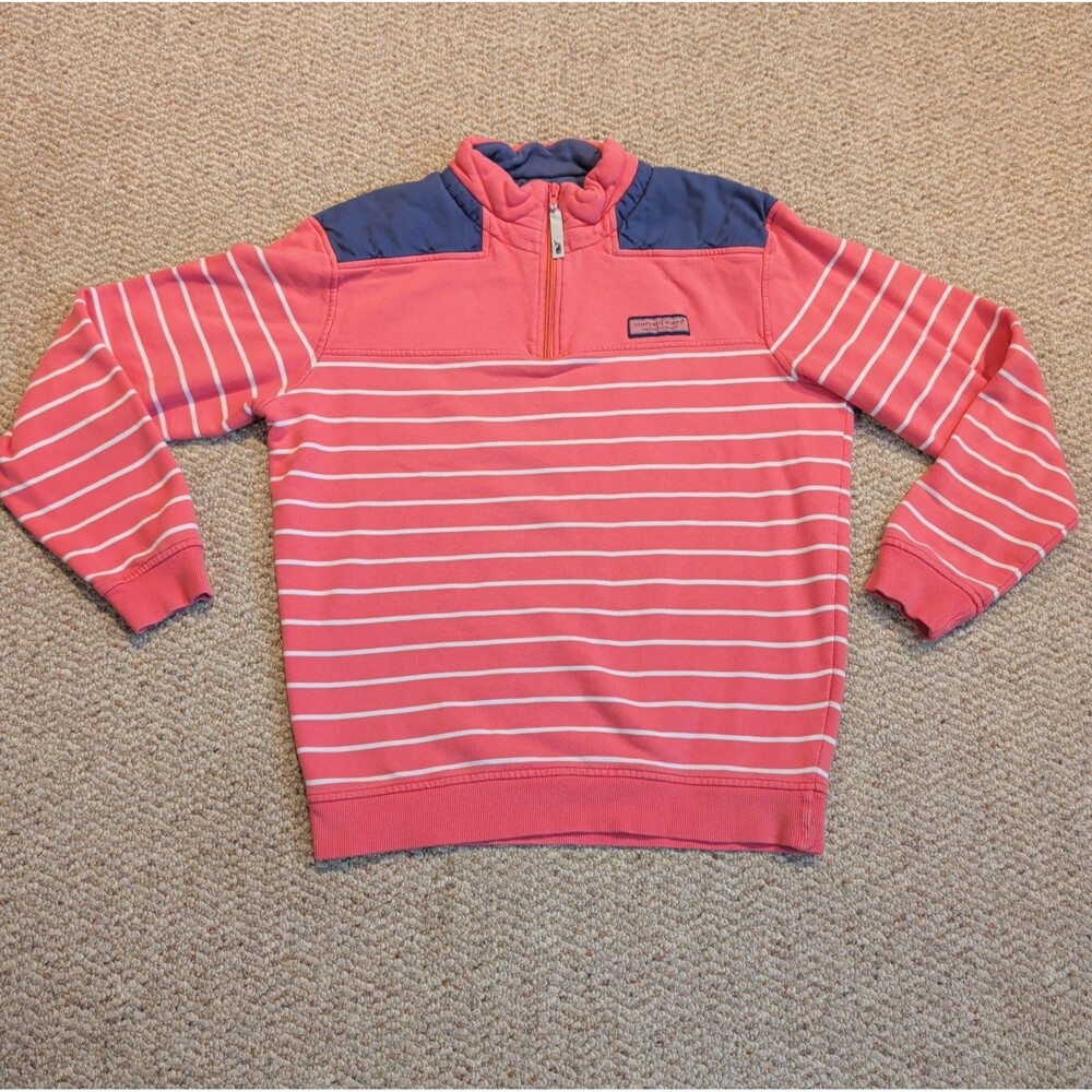 Vineyard Vines Shep Shirt Womens Small Pink Striped Preppy Martha's Vineyard